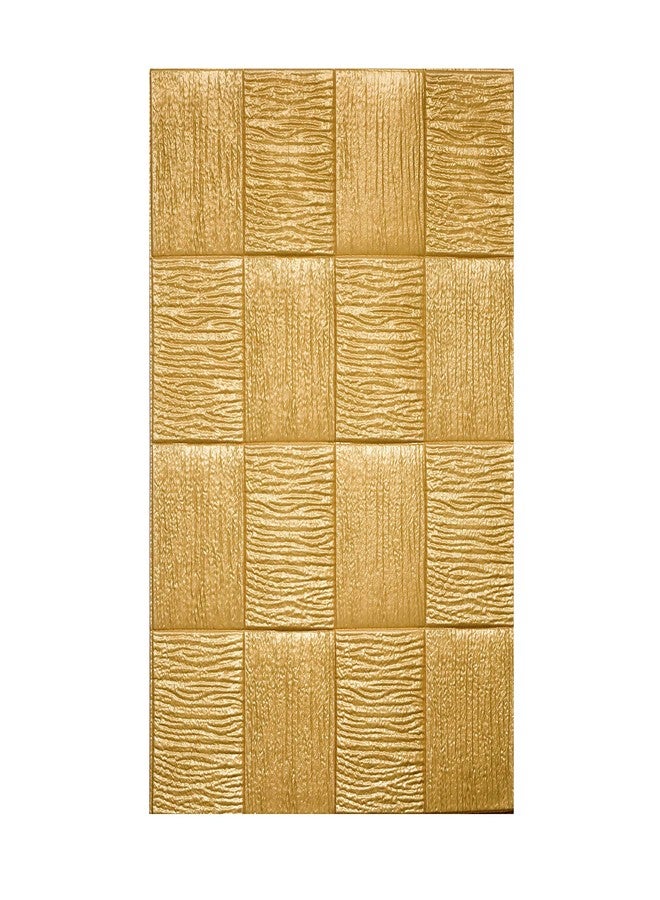 Hopz Wallpaper, Wallpaper for Walls Living Room, Wall Stickers Mustard Color 3D Brick Wall Paper Self-Adhesive Panel Decal PE Wallpaper Peel & Stick Wall (Size :70 * 70 cm Each Piece)-1 Pcs - Image 5